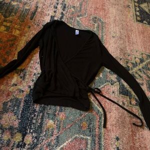 American apparel long sleeve ballet top